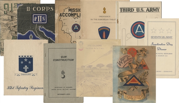 Geoffrey Keyes World War II Archive of 10 booklets (University Archives LOA)